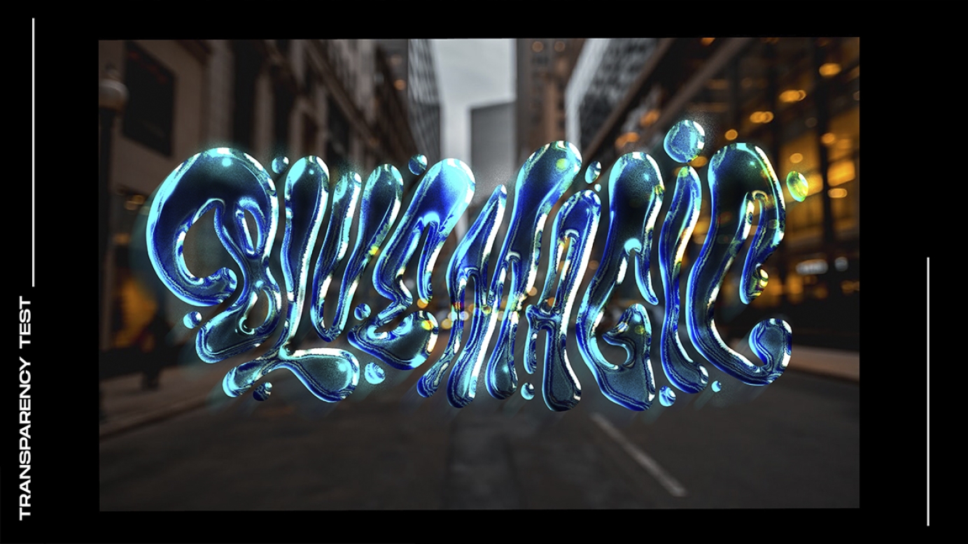 Blue Magic Lettering Logo