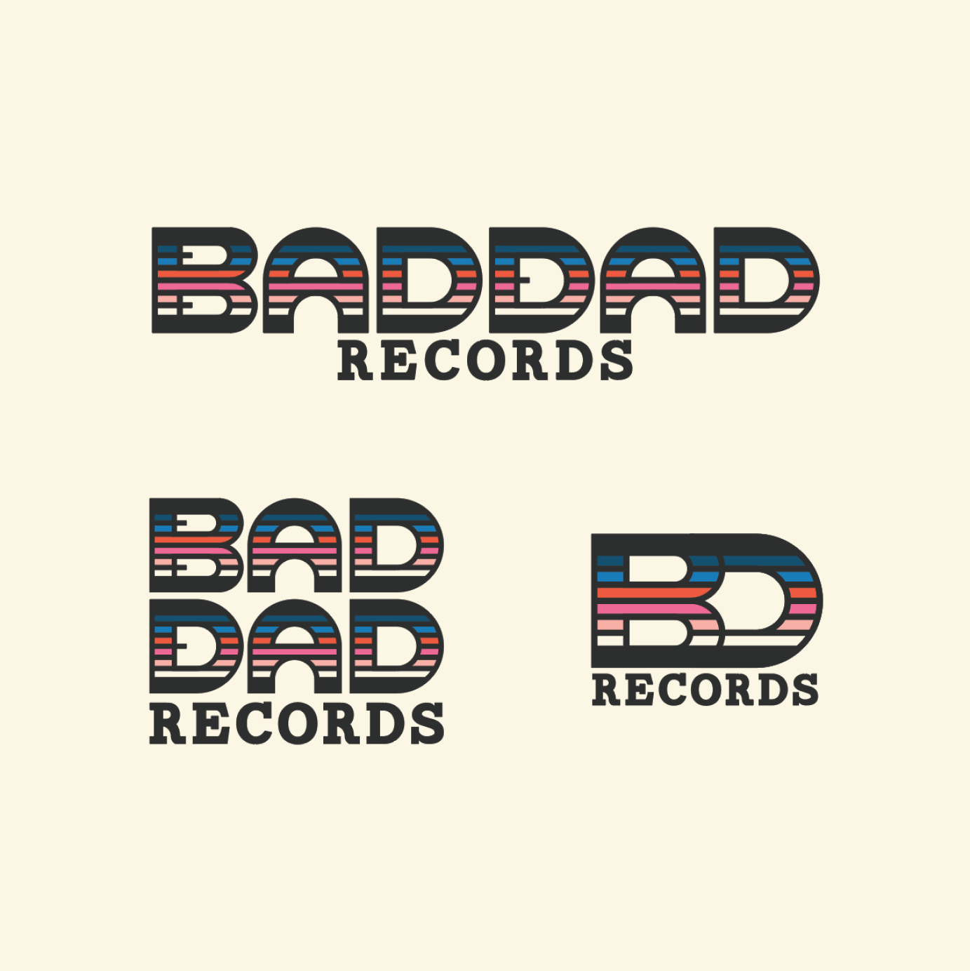 Bad Dad Records Logo Set