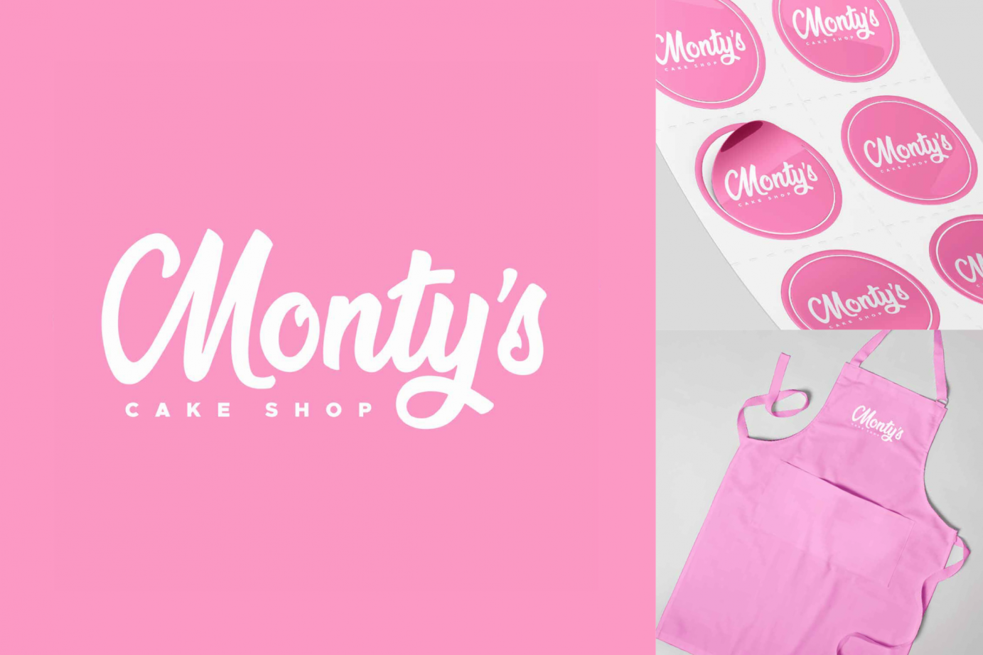 Monty's Cake Shop Branding
