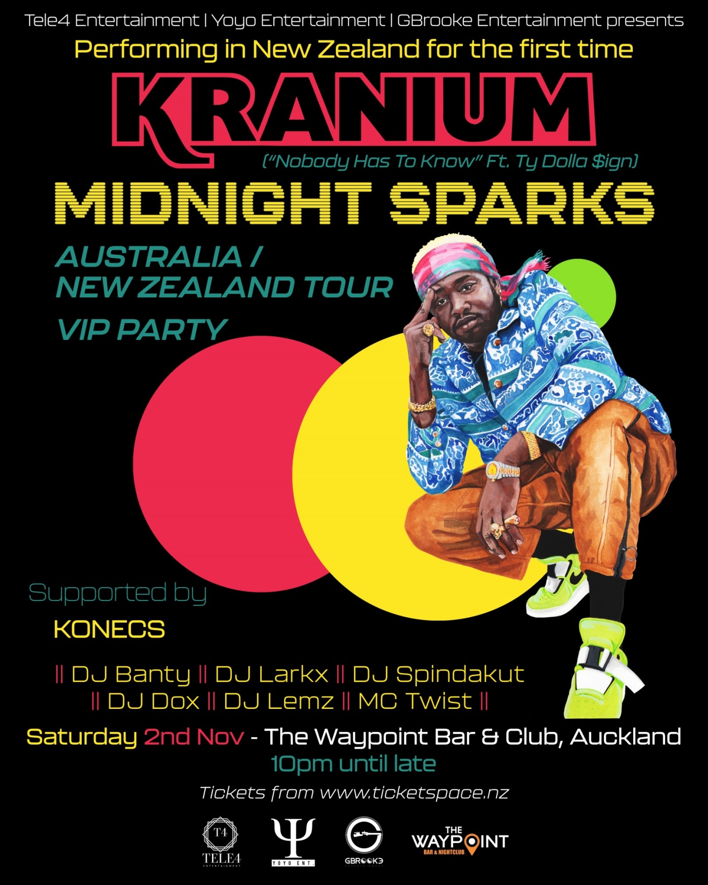 Kranium - Midnight Sparks Tour Poster and Promo Pack