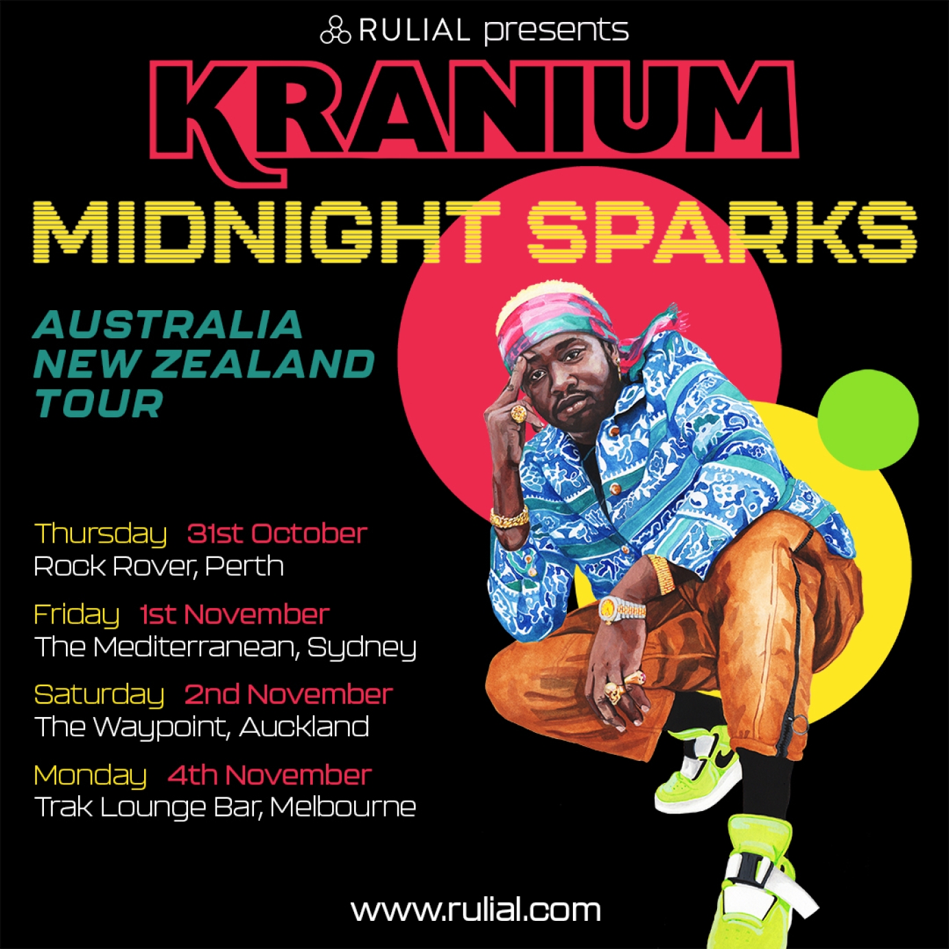 Kranium - Midnight Sparks Tour Poster and Promo Pack