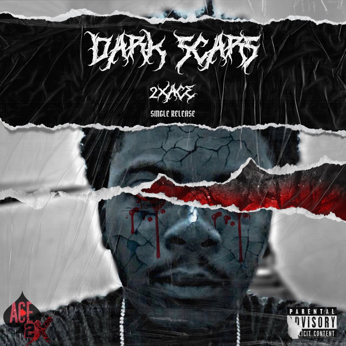 Album Cover Design & Video Animation To 2xAce - Dark Scars