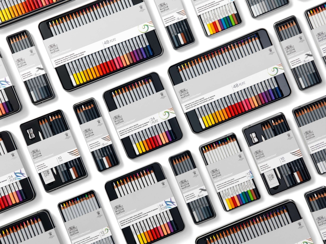 Art direction and digital asset creation. NPD for Fineliners, Colour Pencils & Sketchbooks