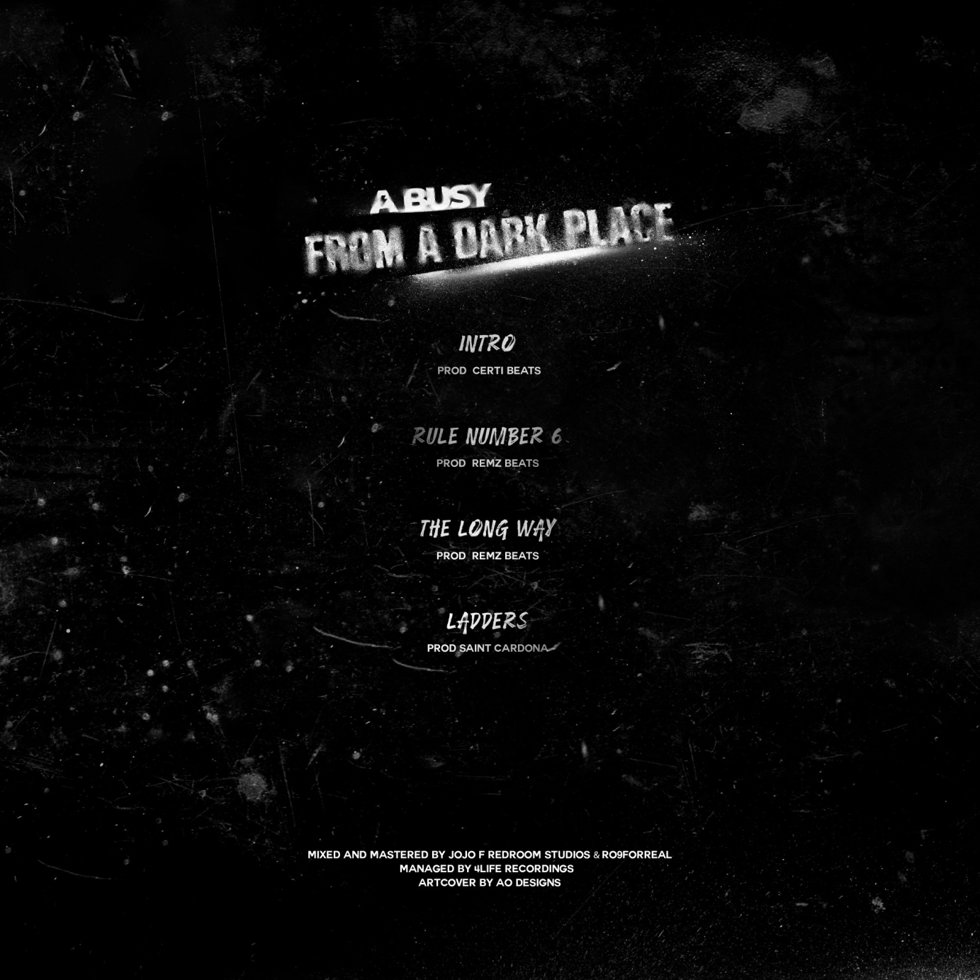 FROM A DARK PLACE EP - A BUSY