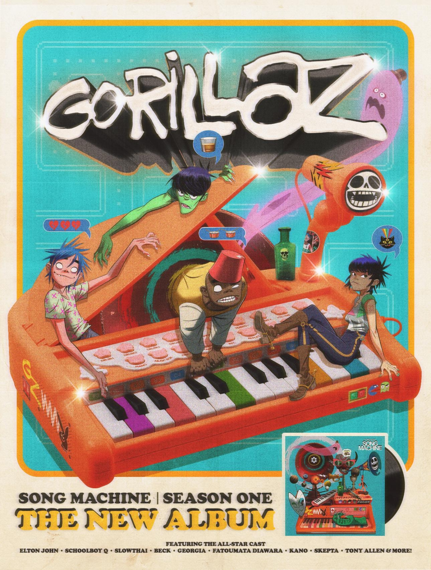 Gorrilaz Album Promo Poster
