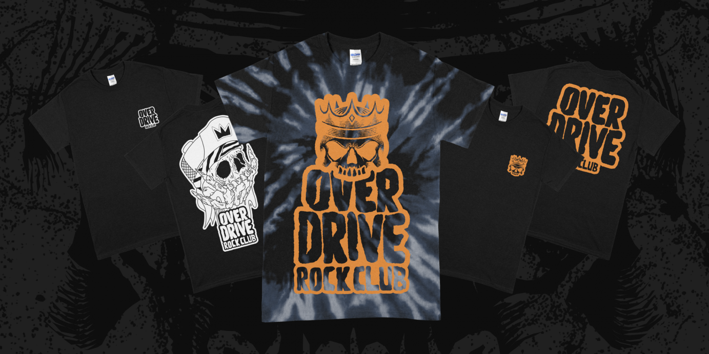 Overdrive Rock Club - Branding, Merchandising & Social Media Content