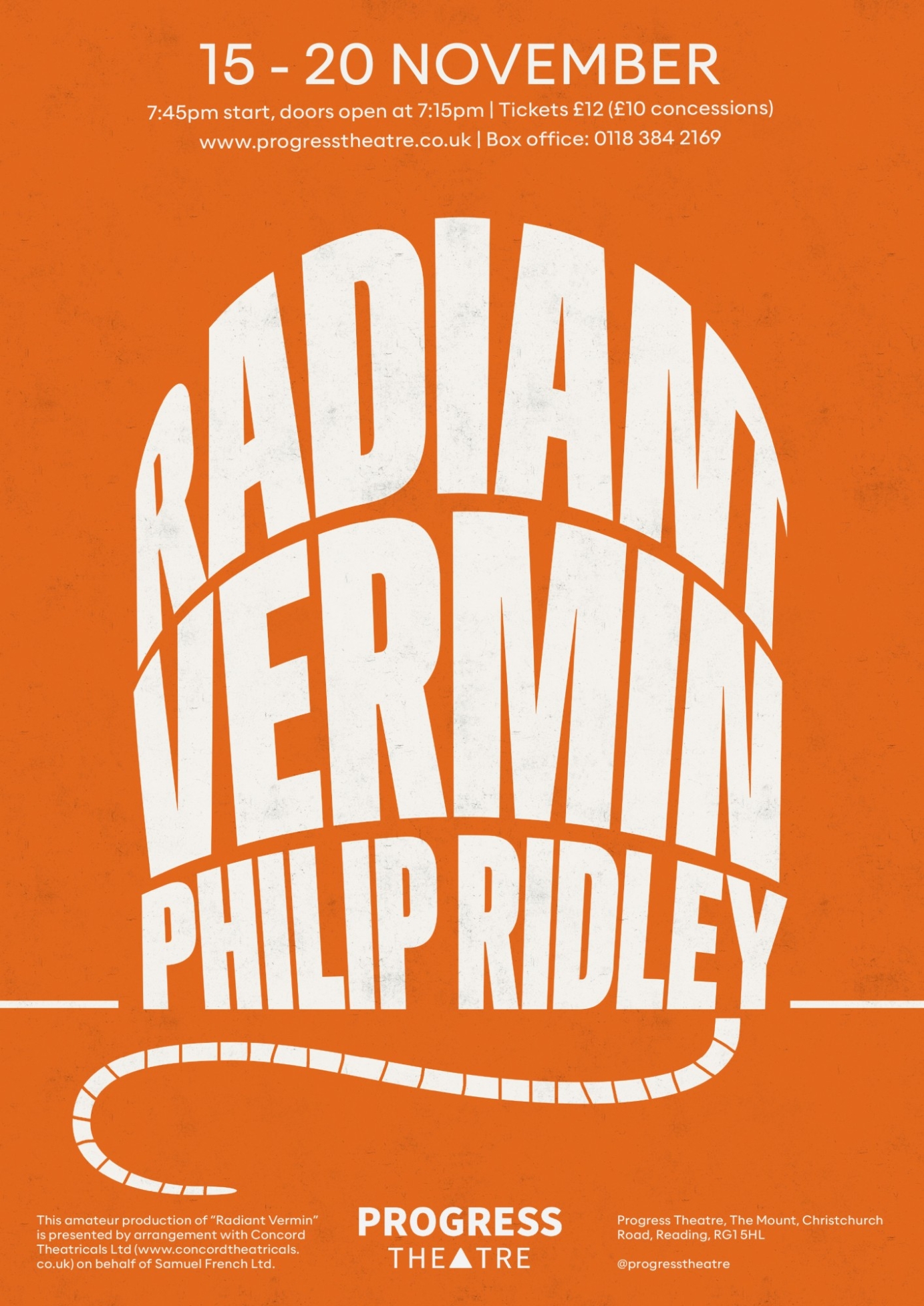Radiant Vermin play poster