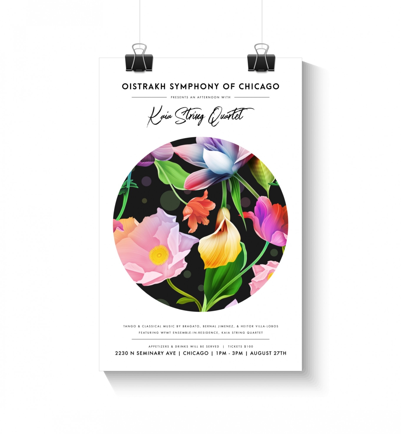 Concert Posters for Oistrakh Symphony of Chicago