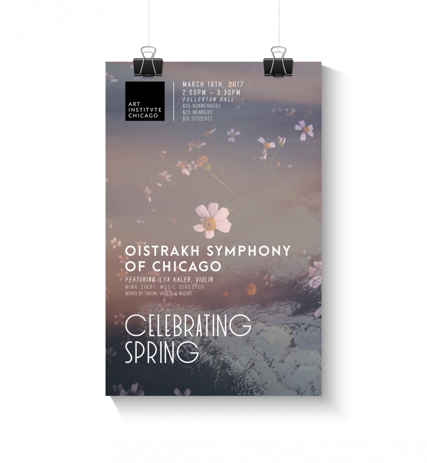 Concert Posters for Oistrakh Symphony of Chicago