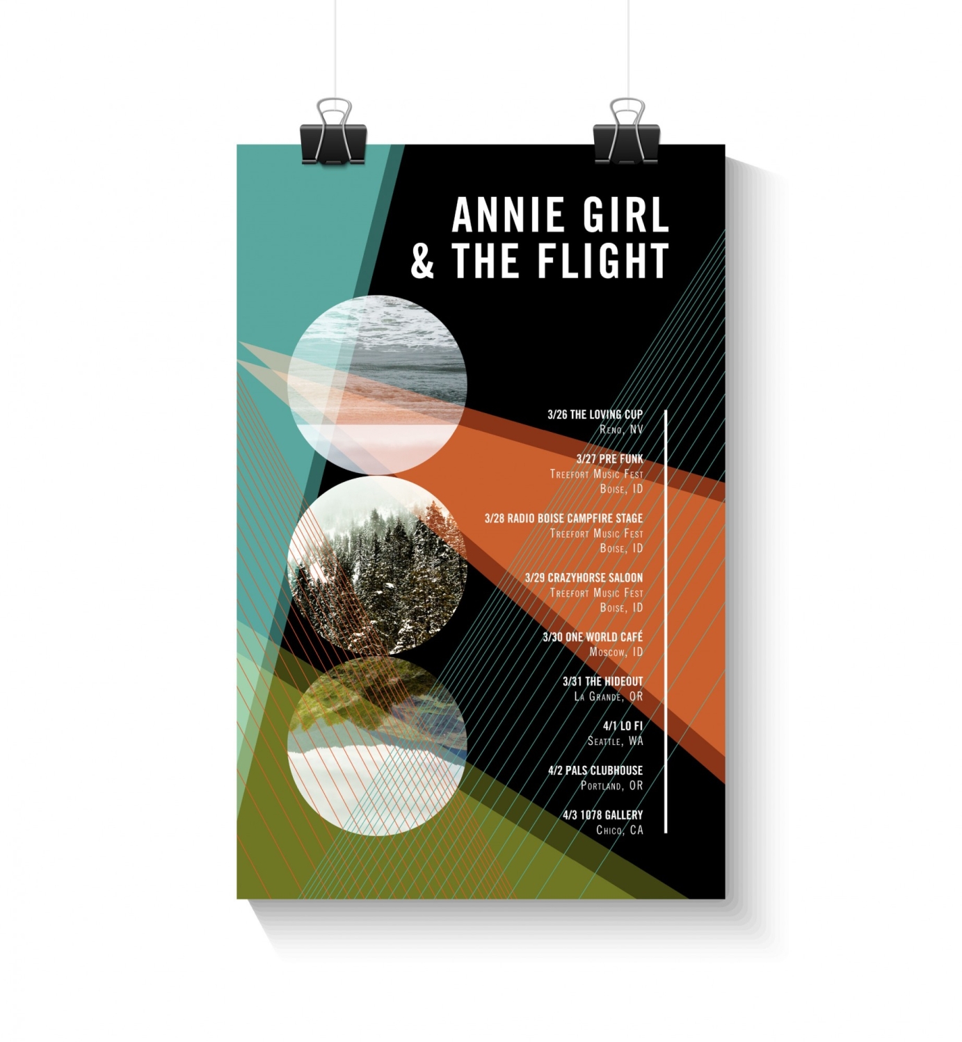 Tour Poster & Album Art for Annie Girl and the Flight