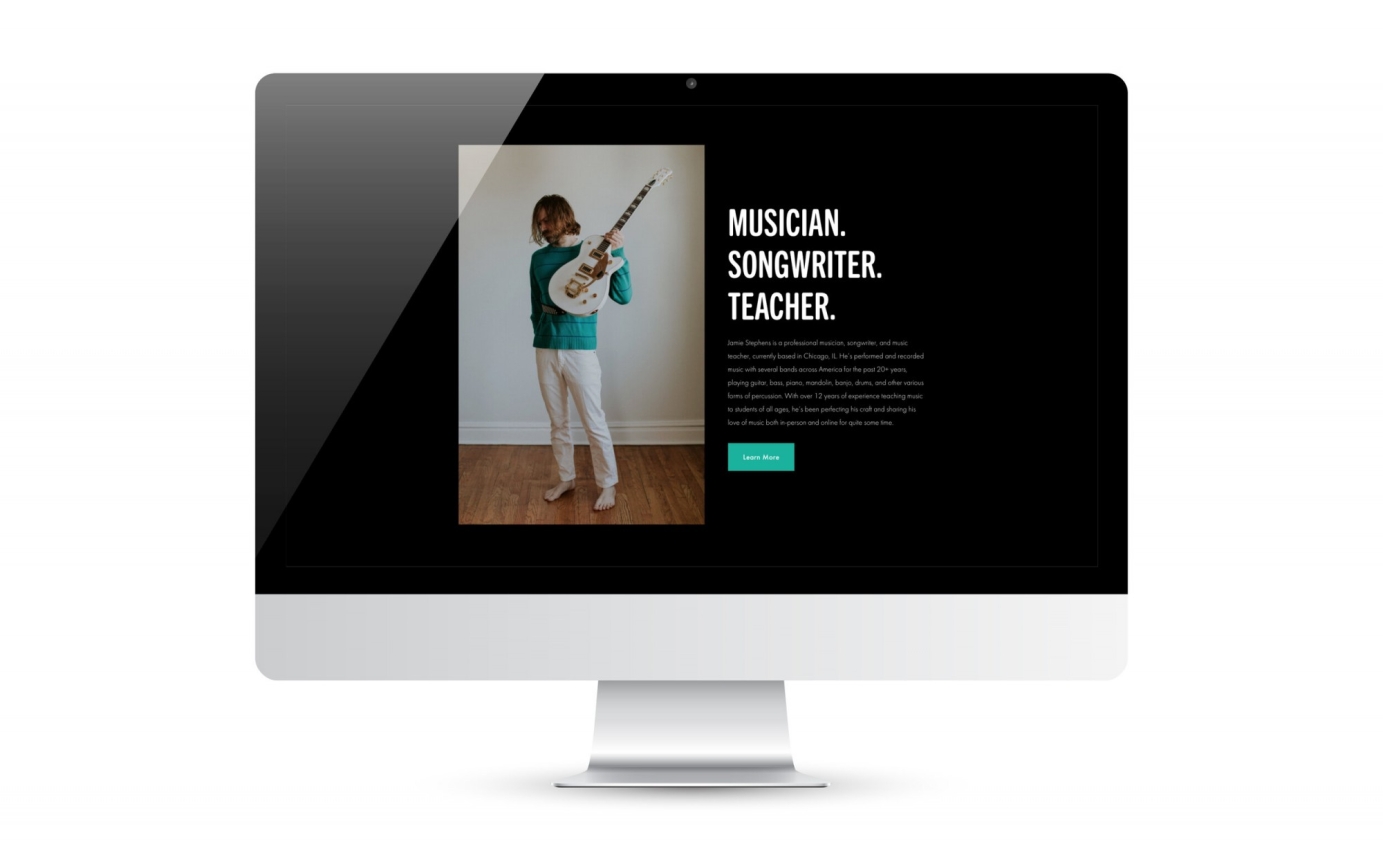 Logo, Branding, Photography, & Website for Jamie Stephens Music