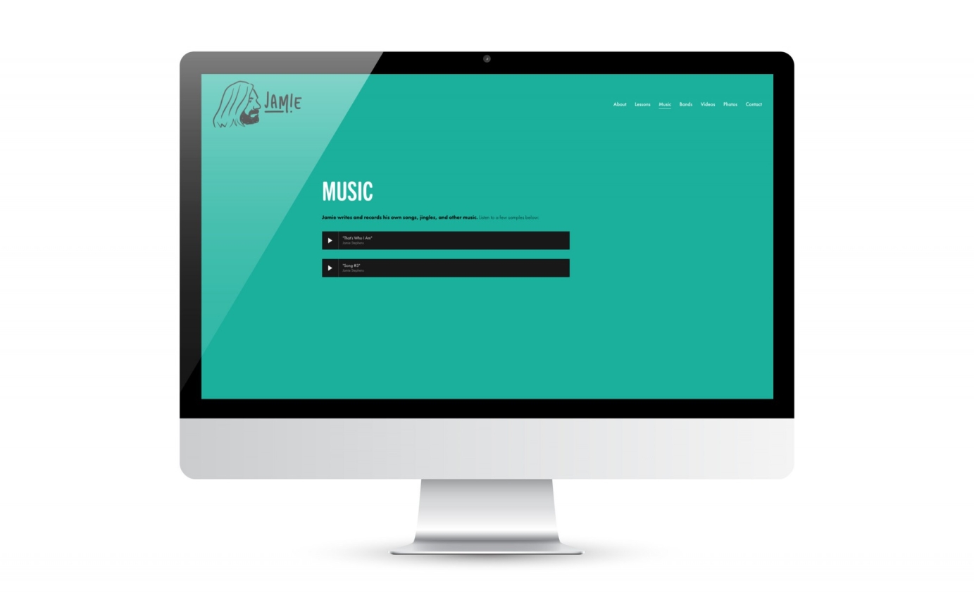Logo, Branding, Photography, & Website for Jamie Stephens Music