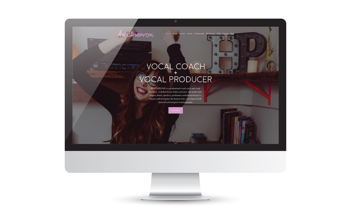 Logo, Branding, & Website design for HeatherVox
