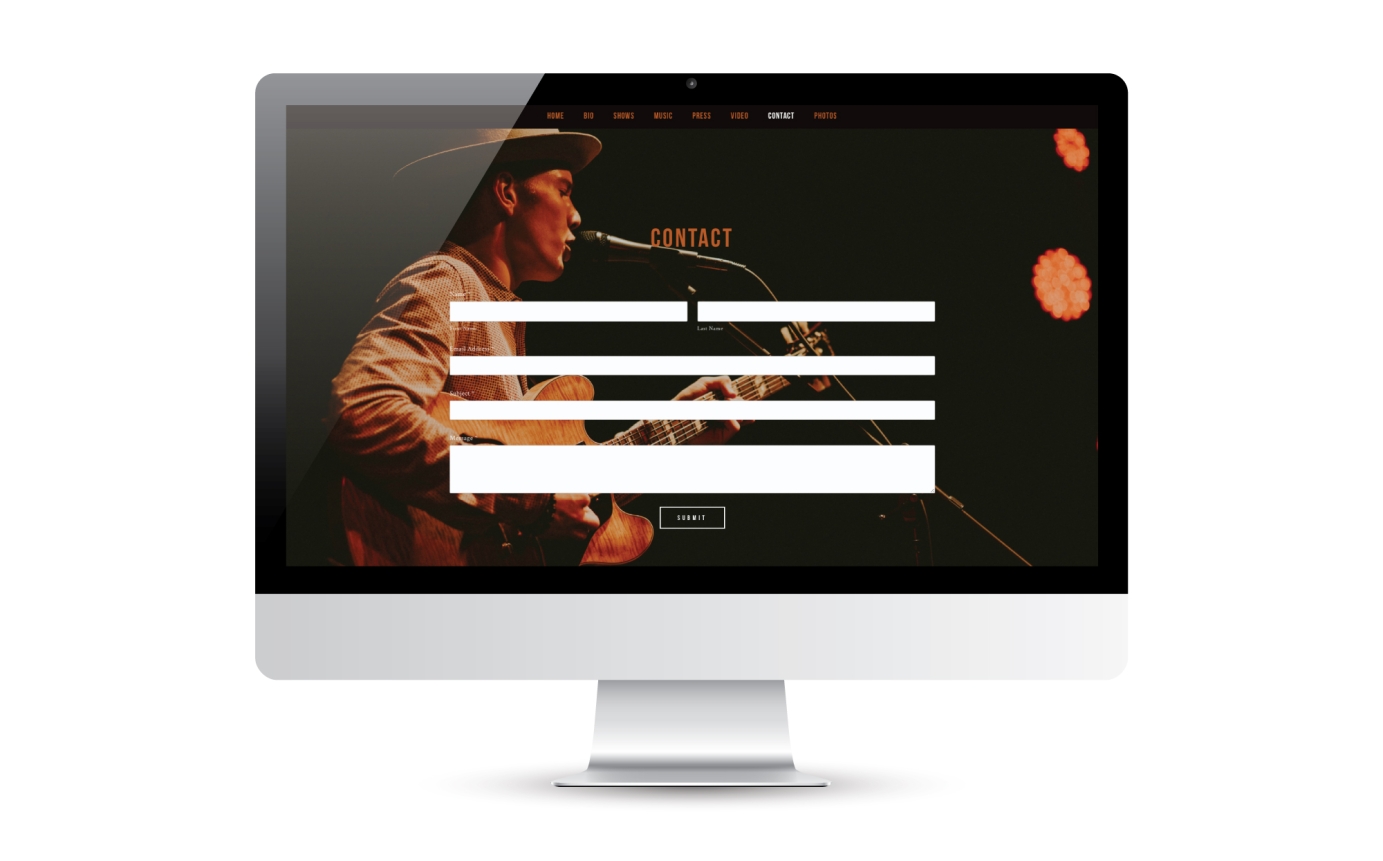 Website & Poster Art for Will Tilson