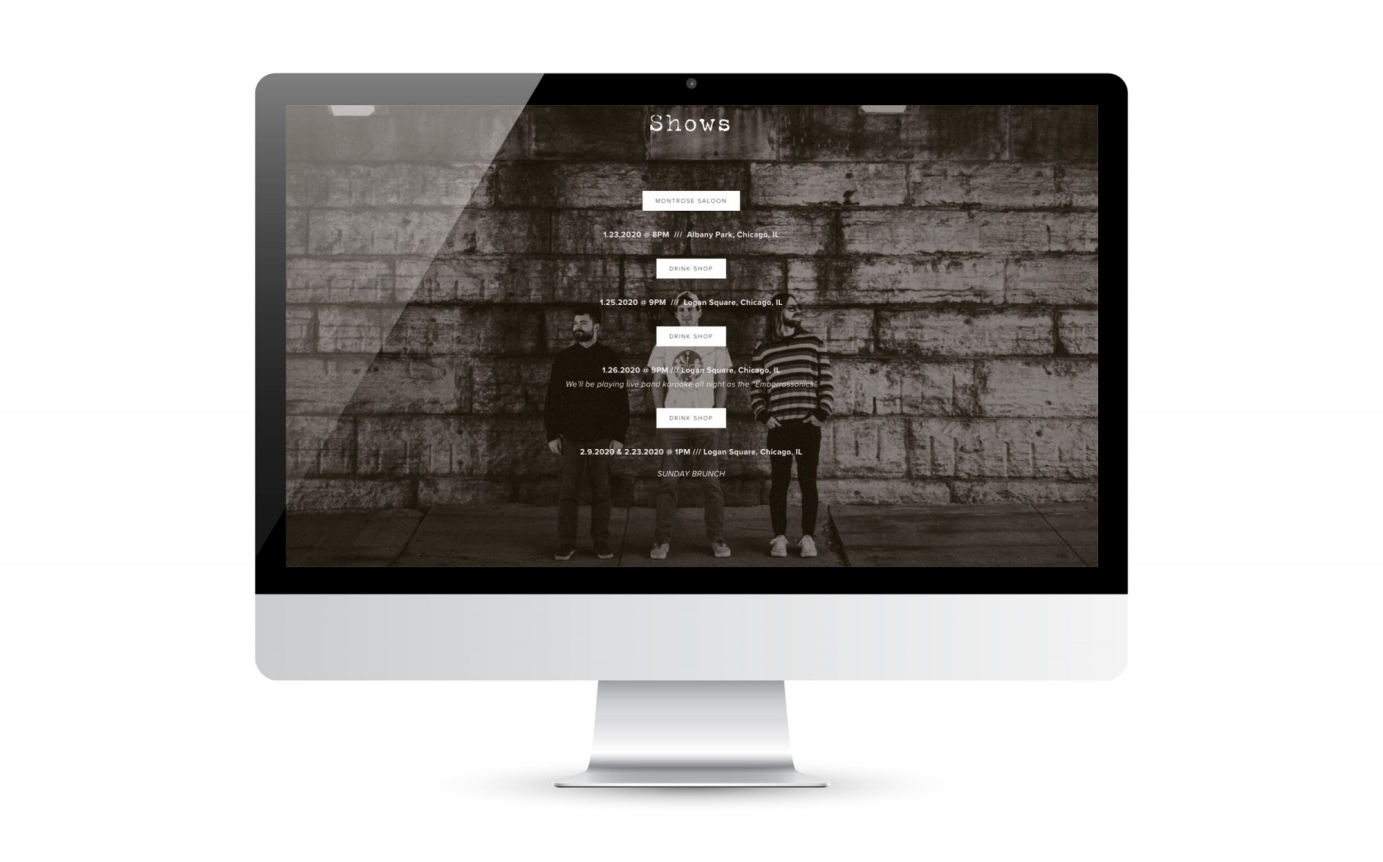 Owen & the Ghosts Website, Logo, Branding, Album Art, & Photography