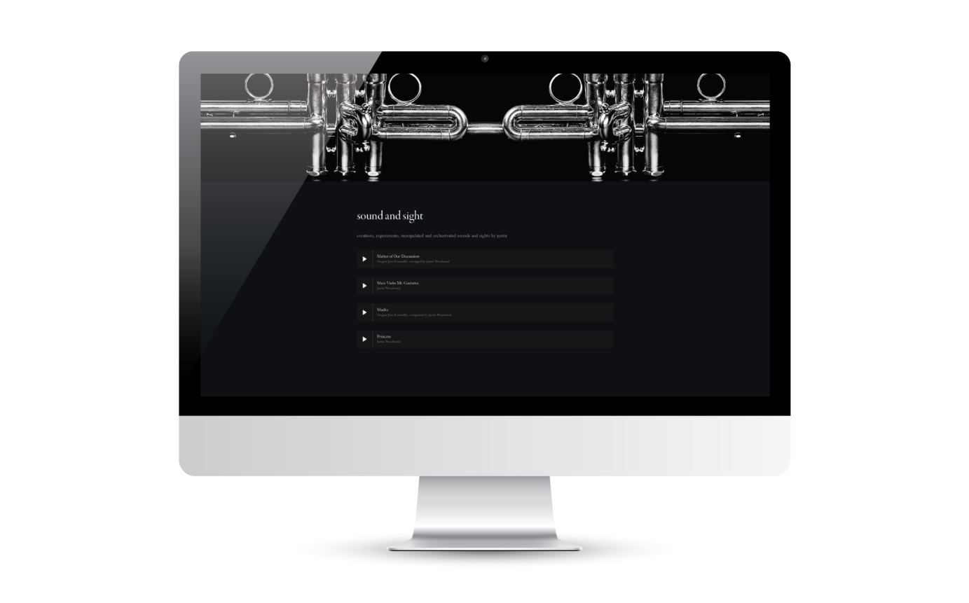Website for Justin Woodward