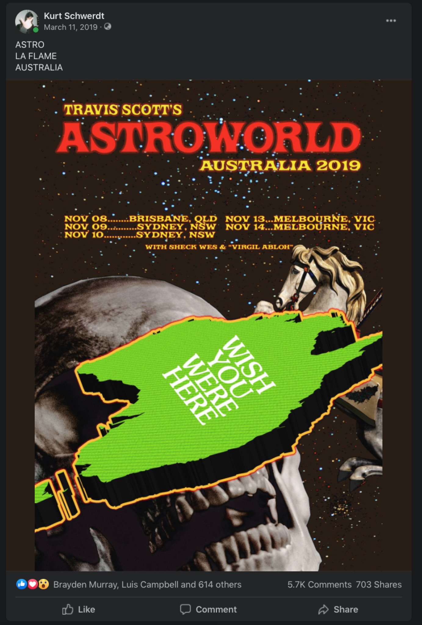 Concert The Travis Astroworld Poster | Poster