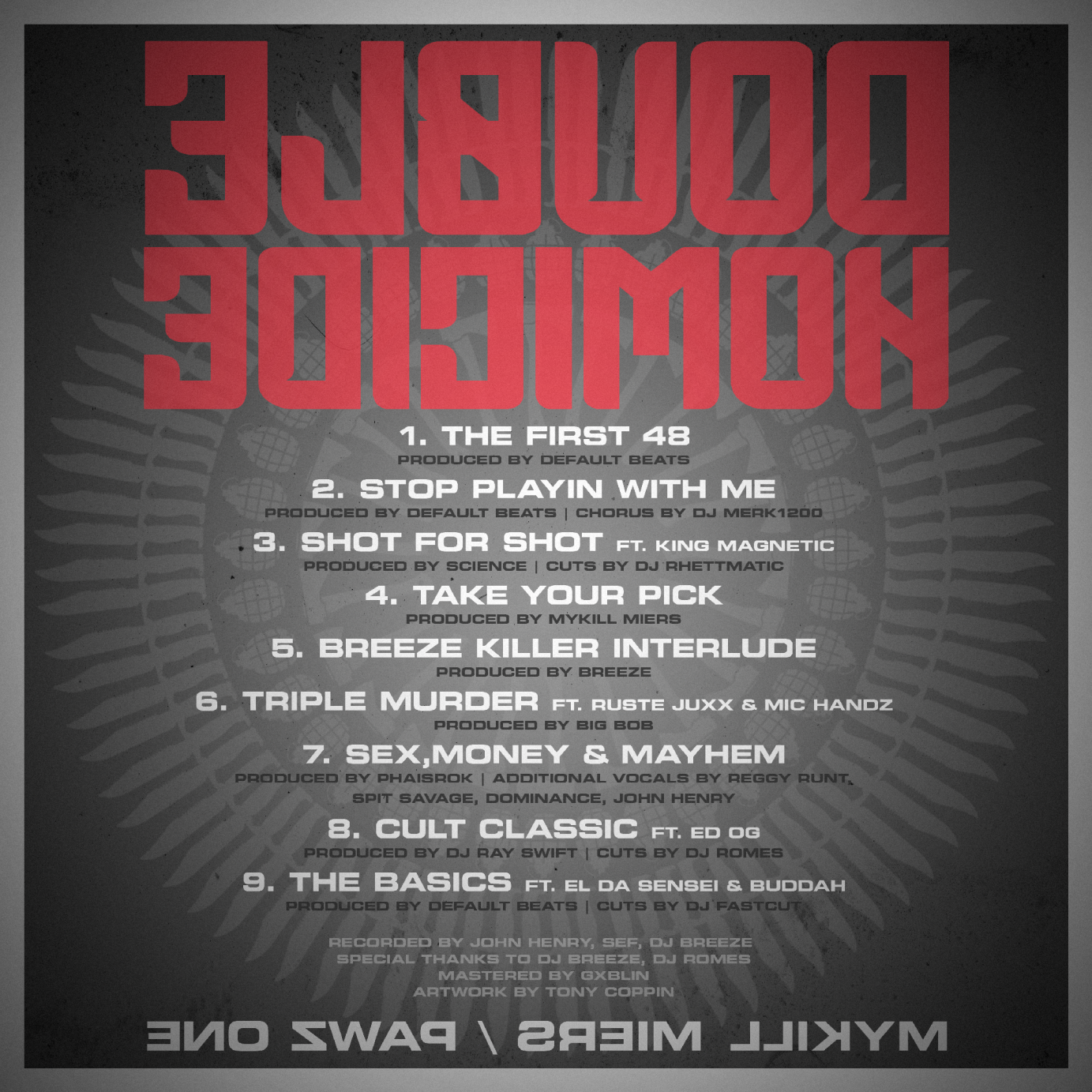 'DOUBLE HOMICIDE' ALBUM ARTWORK