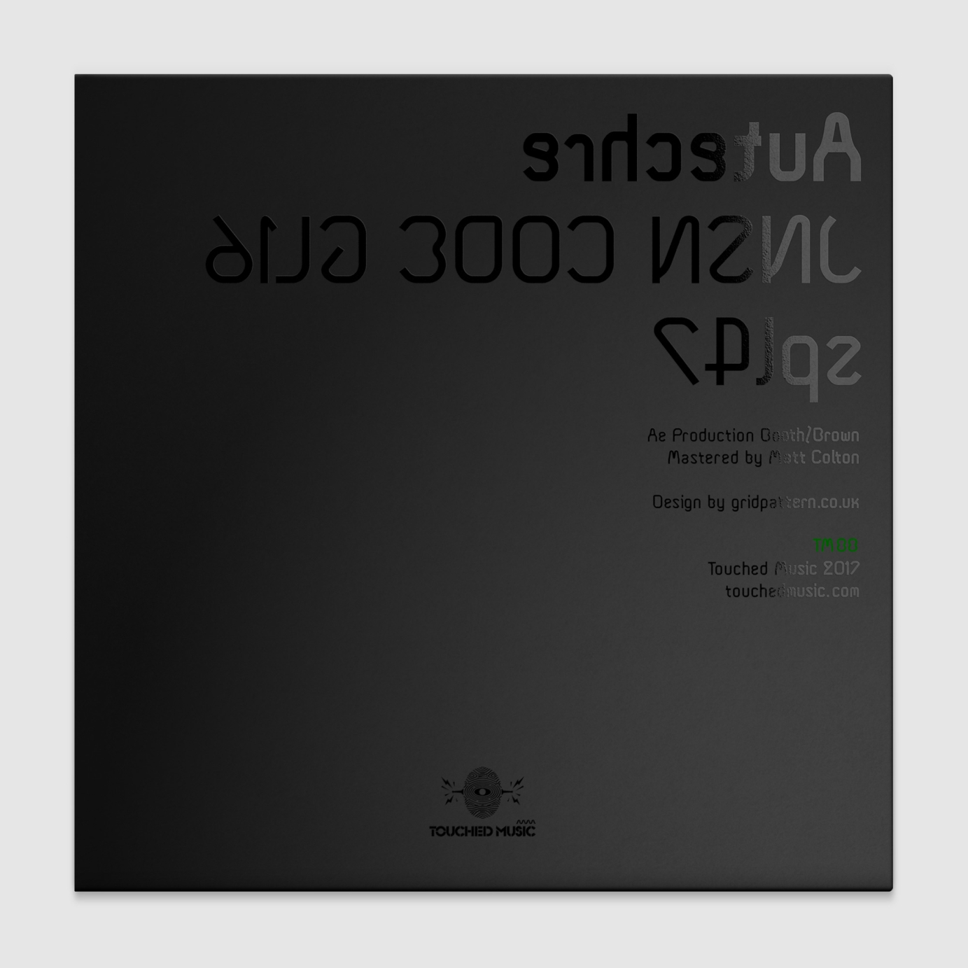 Autechre — JNSN CODE GL16/spl47 12" design with spot gloss
