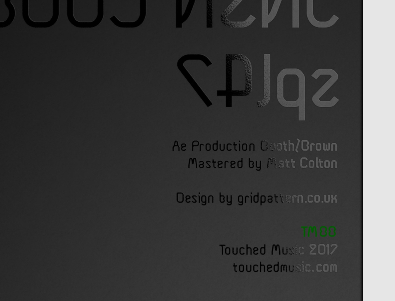 Autechre — JNSN CODE GL16/spl47 12" design with spot gloss