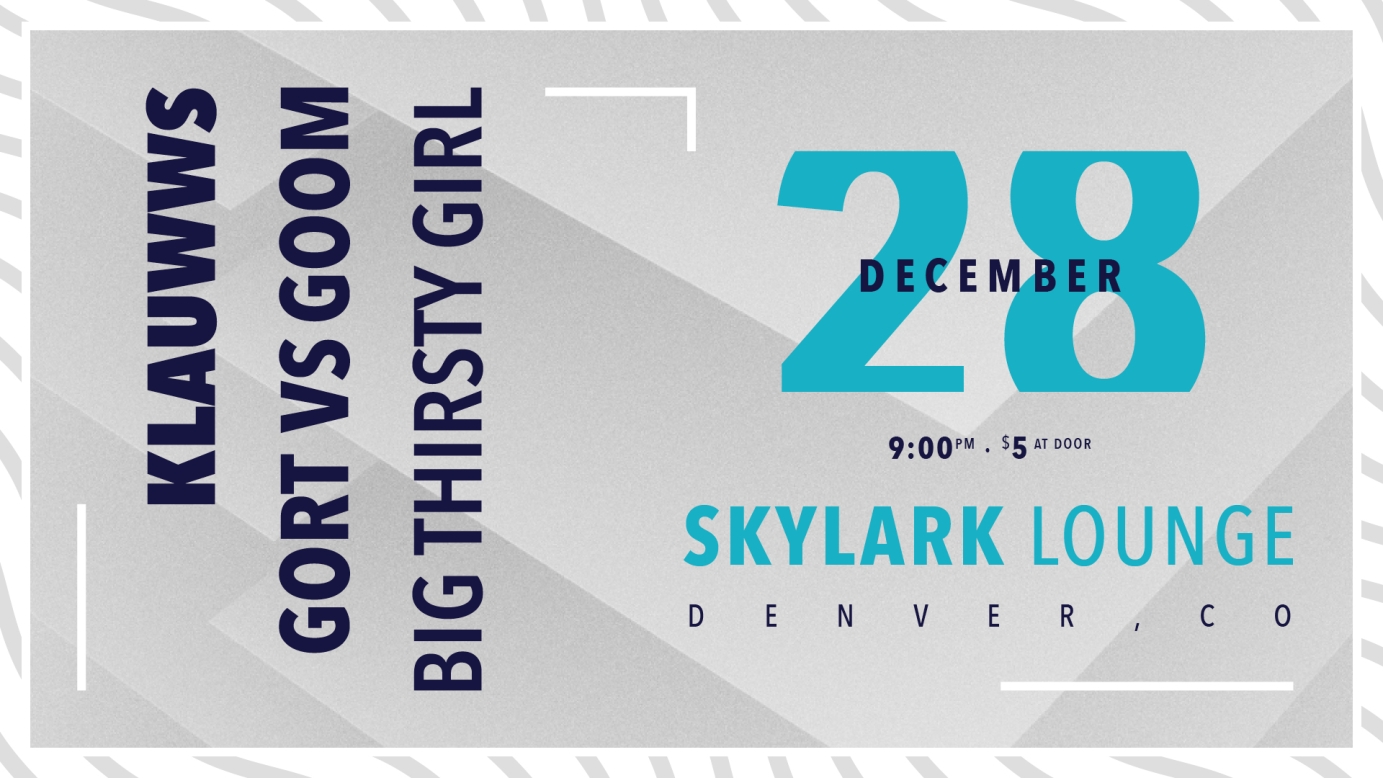 Big Thirsty Girl gig promo