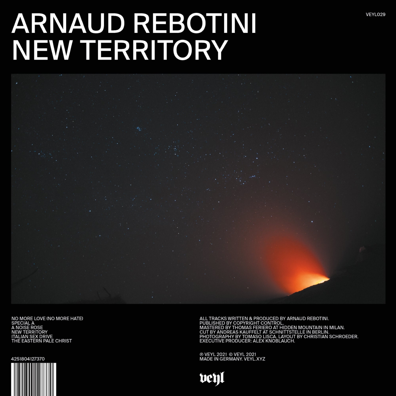 Artwork for Arnaud Rebotini LP "New Territory"