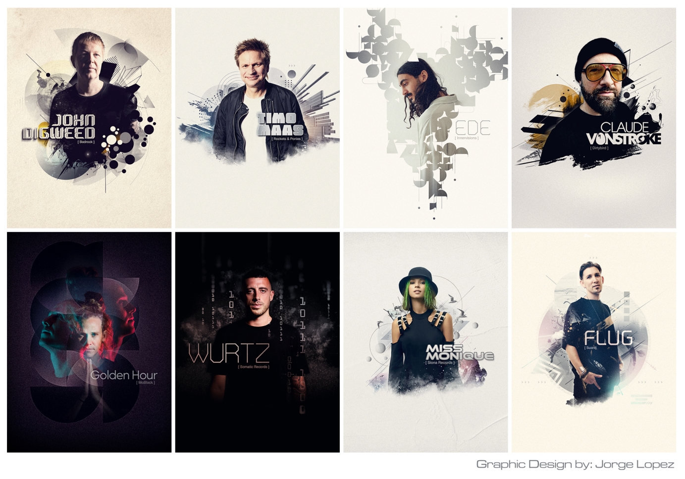 Graphic Design for Bar Américas in Guadalajara, México.