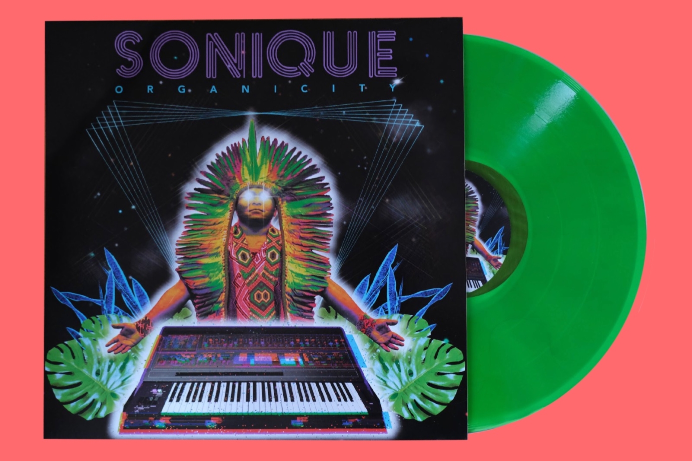 digital illustration for Sonique's Organicity Vinyl record
