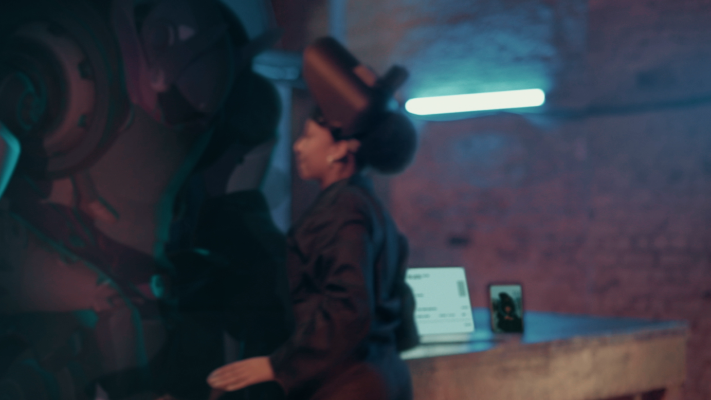 A shot from the first iteration of the film.