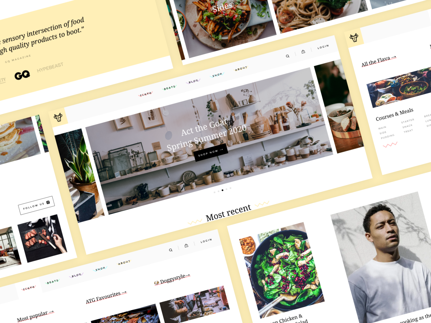 Music and cooking website