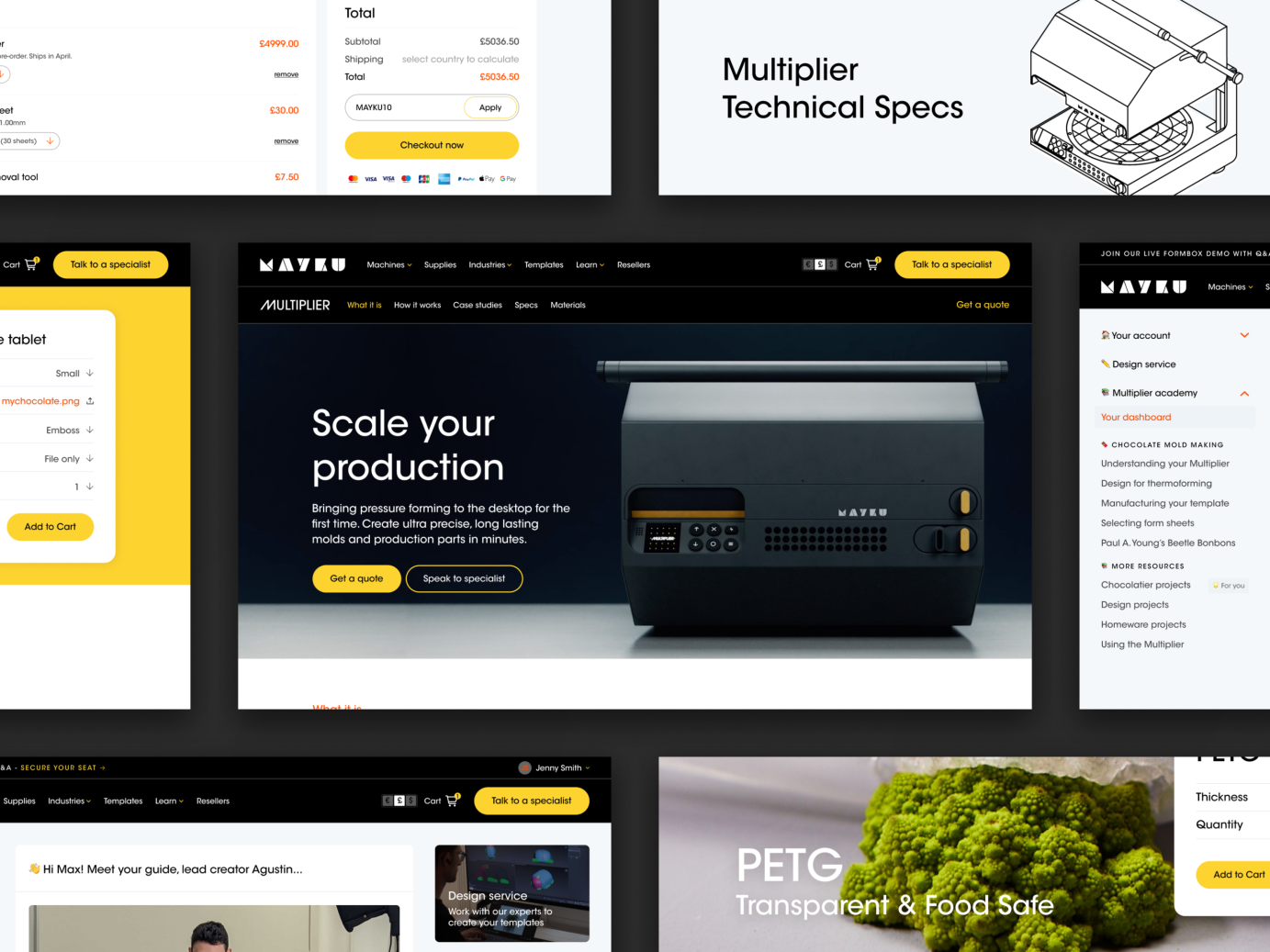 Machine manufacturer website