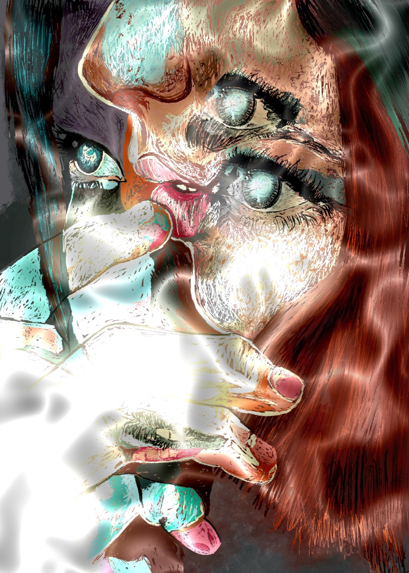 Girl Distorted