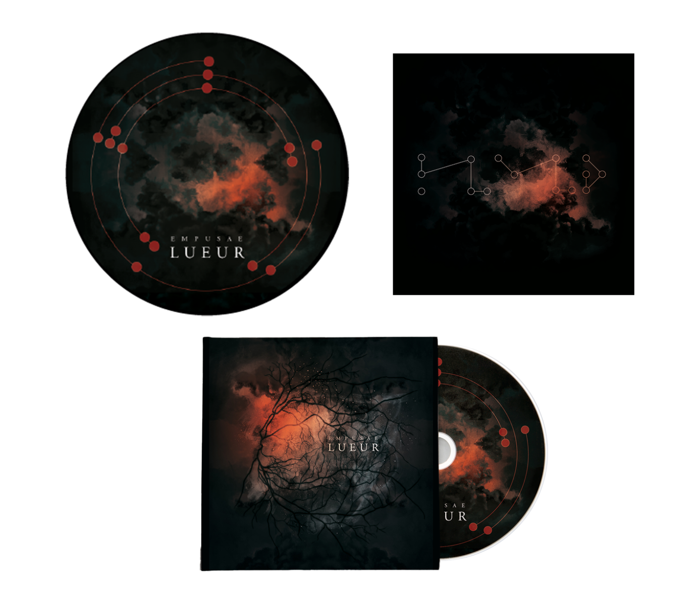 CD Design and Illustration for the album Lueur by Empusae