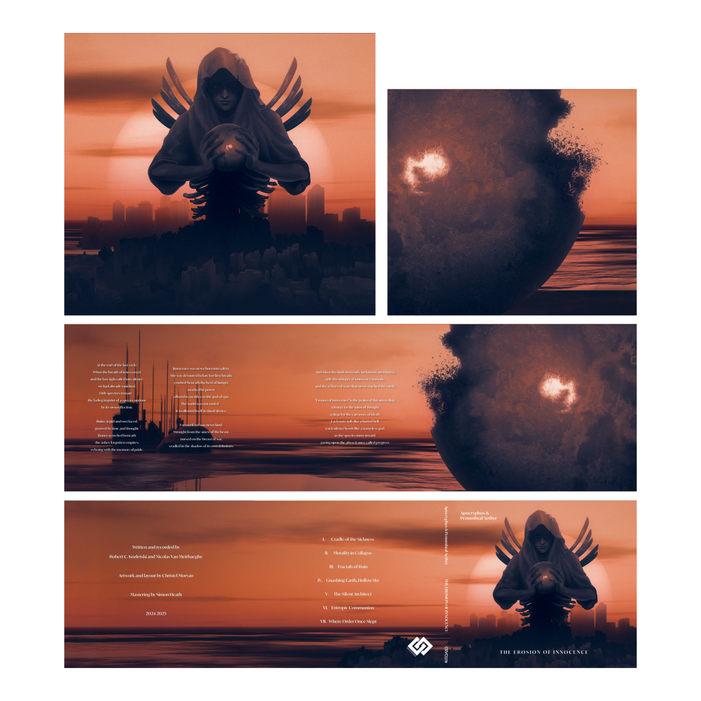 Full CD design, illustration and template of the album