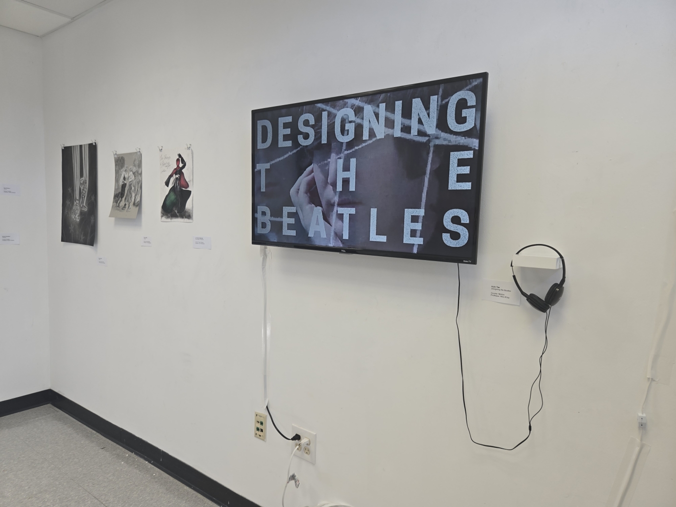 "Designing The Beatles" video on display at Finley Gallery