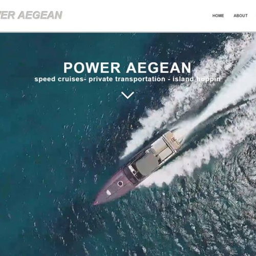Website for POWERAEGEAN Yachting Company by AR media
