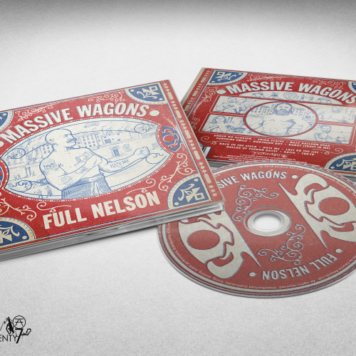 Graphic design for Earache Records, Massive Wagons by ASYLUMseventy7