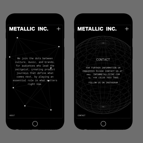 Metallic Inc - Interactive Website