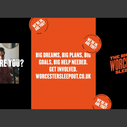 Branding & Content Creation for The BIg Worcester Sleep Out 2019 & 2020
