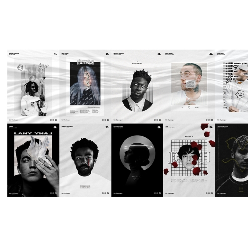 Graphic design for LANY, Moses Sumney by Lizolyslager