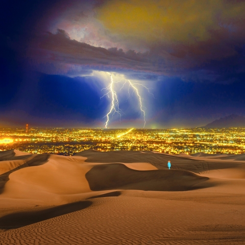 Collage-based Surreal Album Cover for EP "Vision" by Diosca