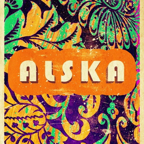 Abstract and Tribal-themed Band Poster for Alska
