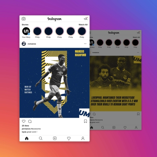 Social media Graphic design