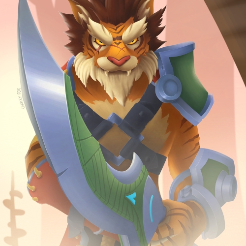 Paladins Tiberius Illustration