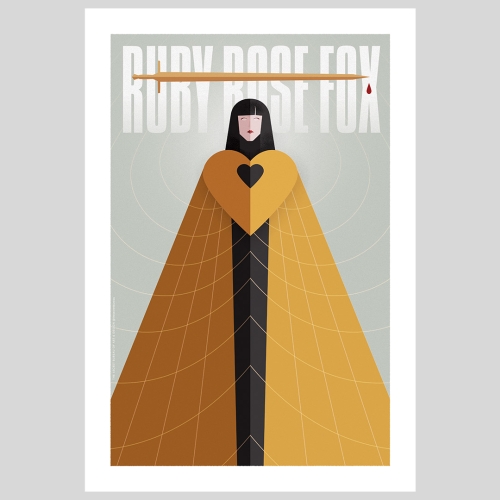 Ruby Rose Fox Black Valentine Poster