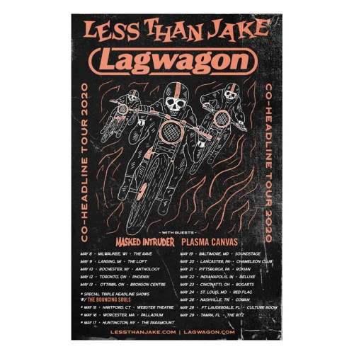Less Than Jake / Lagwagon / Bouncing Souls - Tour Poster