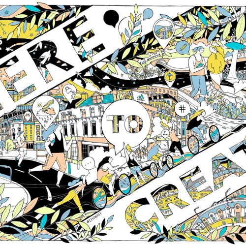 Adidas Here to Create billboard II