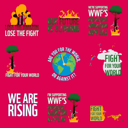 WWF Instagram Stickers