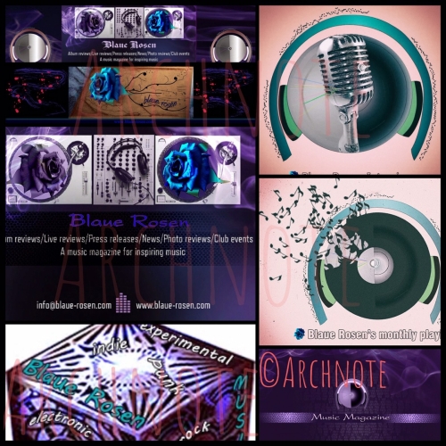 Branding-Blaue Rosen