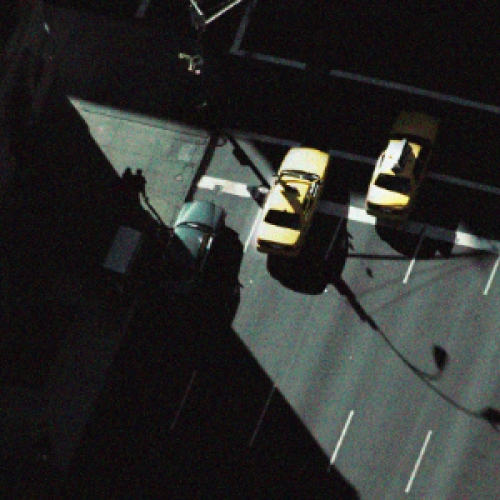 Taxi's from Rockafellar Centre, 2008.